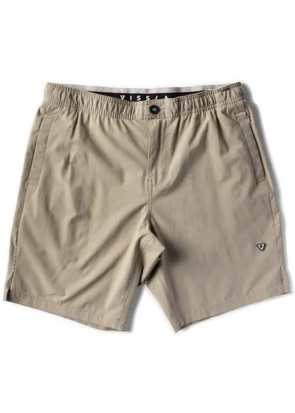 Outlet Vissla Alto 17" Boys Elastic Walkshort Dark Khaki