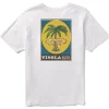 New Vissla Atomic Palms Boys Tee White