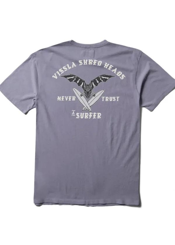 Best Sale Vissla Bat Bandito Short Sleeve Pocket Tee DUSTY LILAC