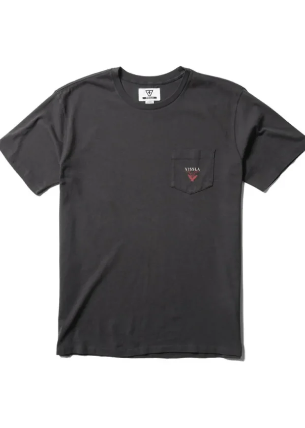 Discount Vissla Bat Bandito Short Sleeve Pocket Tee Phantom