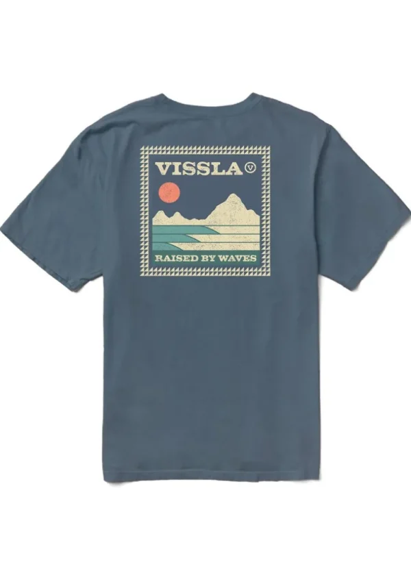 Sale Vissla Big Sky Boys Tee Light Navy