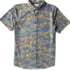 Clearance Vissla Botanica Eco Short Sleeve Shirt Dark Denim