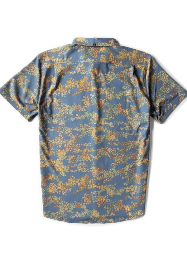 Clearance Vissla Botanica Eco Short Sleeve Shirt Dark Denim