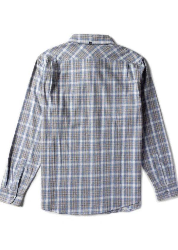 Cheap Vissla Central Coast Eco Boys Long Sleeve Flannel DSH - Dusk Heather