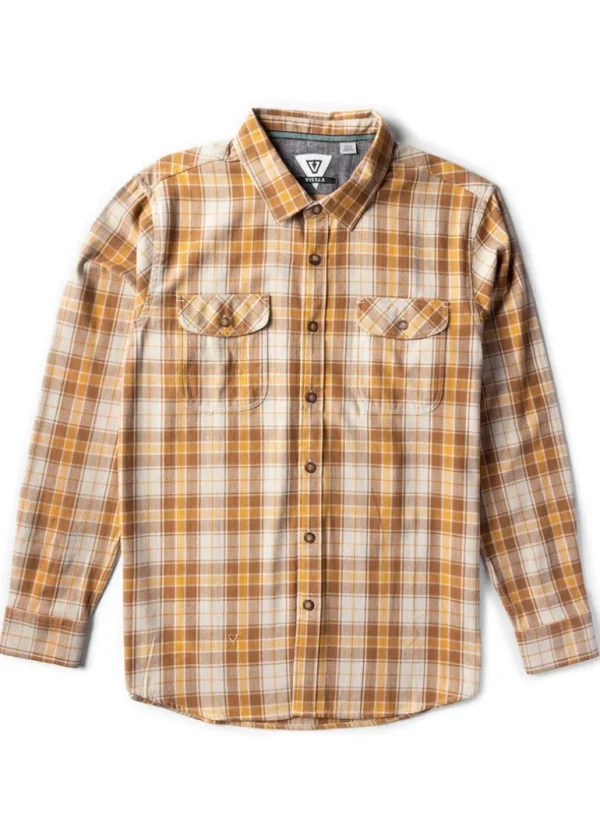 Best Vissla Central Coast Eco Long Sleeve Flannel DUNE