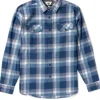 Store Vissla Central Coast Eco Long Sleeve Flannel Dark Denim