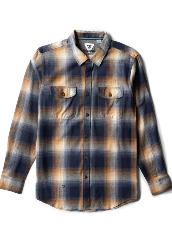 Discount Vissla Central Coast Eco Long Sleeve Flannel Dark Naval