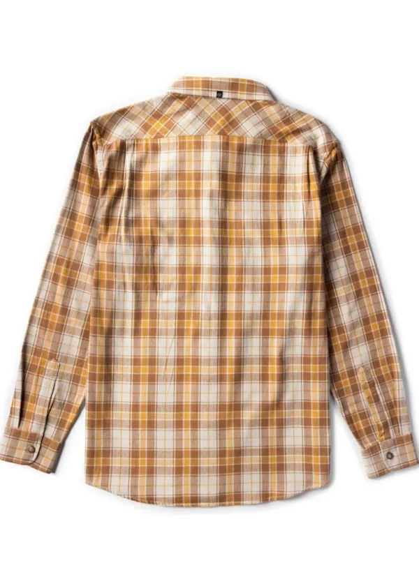 Best Vissla Central Coast Eco Long Sleeve Flannel DUNE