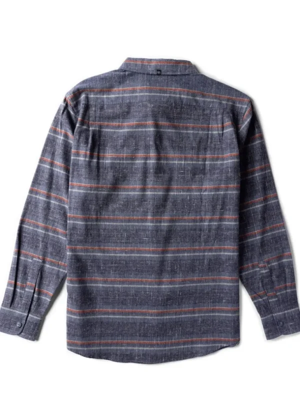 Flash Sale Vissla Central Coast Eco Long Sleeve Flannel Navy Heather