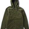 New Vissla Creators Northern Cord Eco Hooded Jacket Dark Olive