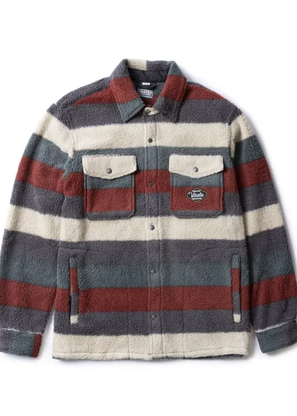 Best Sale Vissla Creators Peaks Sherpa Eco Woven Shirt Fired Brick