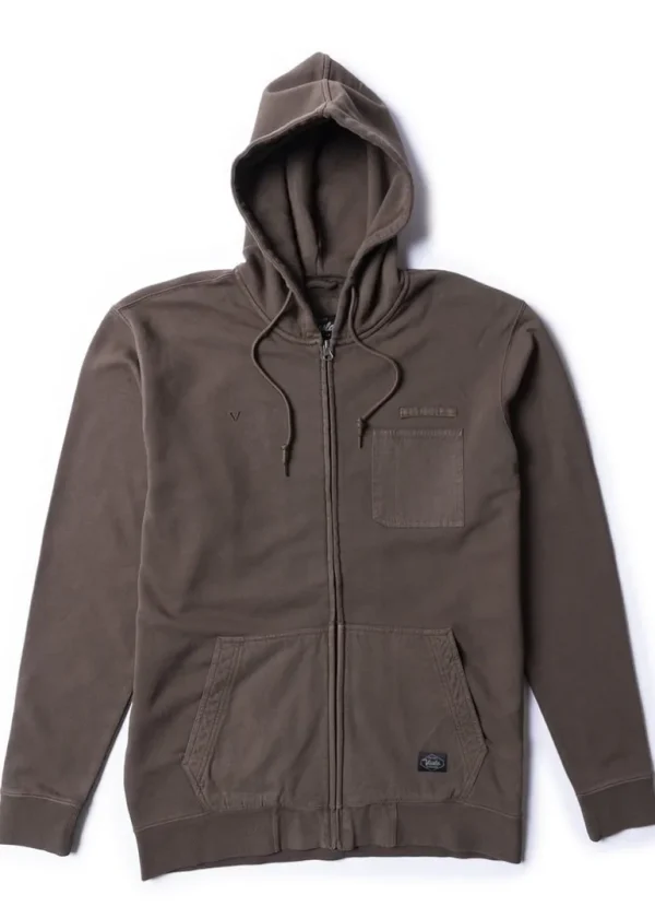 Sale Vissla Creators Planer Eco Zip Hoodie Java