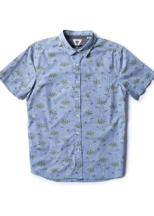 Flash Sale Vissla Da Vineyard Eco Short Sleeve Shirt Faded Denim