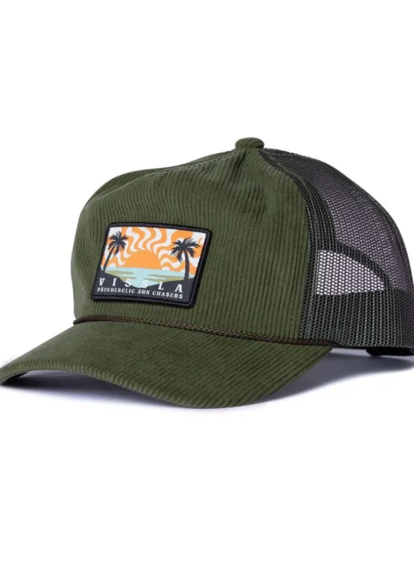 Fashion Vissla Daybreak Eco Trucker Hat Dark Olive