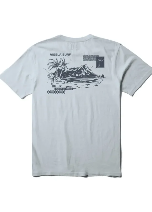 Cheap Vissla Diamond Haze Short Sleeve Pocket Tee Ice Pack