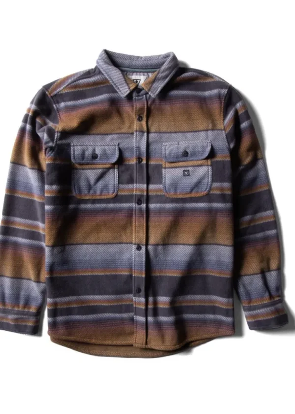 Best Vissla Eco-Zy Boys Long Sleeve Polar Flannel Phantom