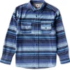 Shop Vissla Eco-Zy Long Sleeve Polar Flannel Ocean Blue