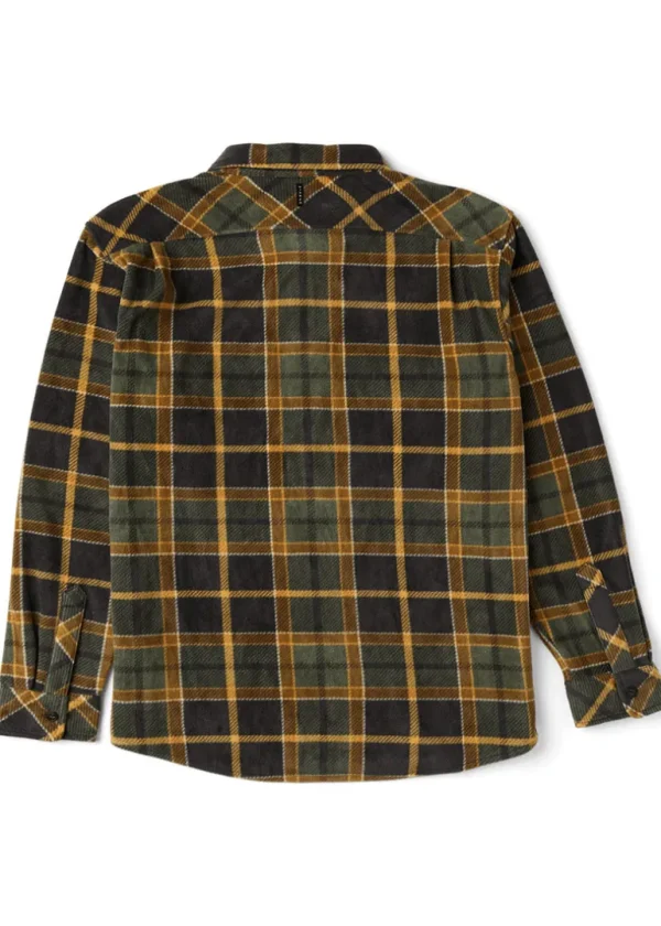 Cheap Vissla Eco-Zy Long Sleeve Polar Flannel Dark Olive