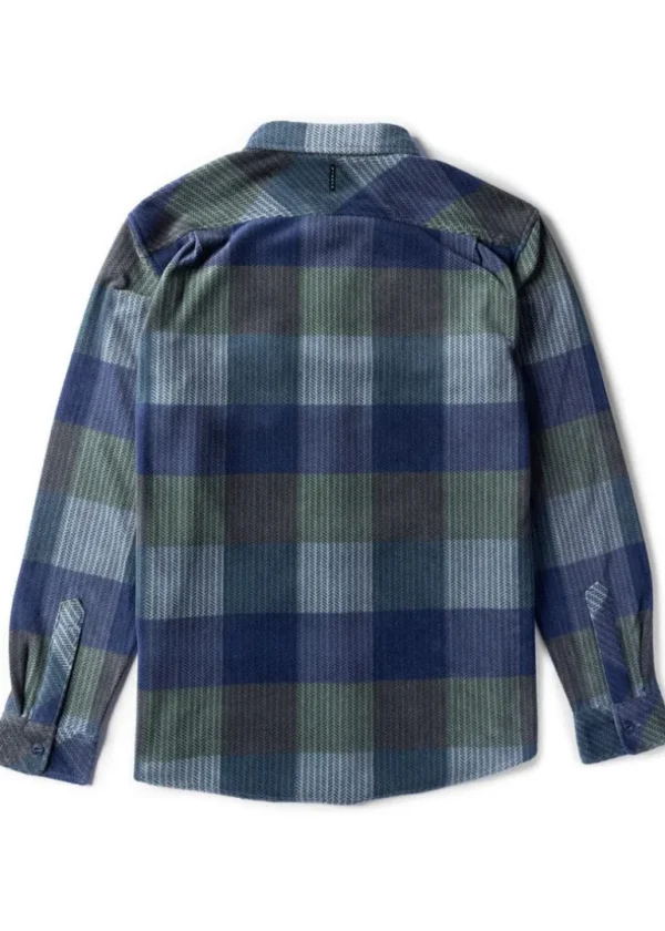 Online Vissla Eco-Zy Long Sleeve Polar Flannel Dusty Green