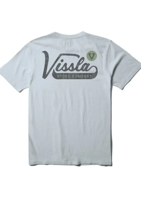 Clearance Vissla Emblem Short Sleeve Pocket Tee Ice Pack