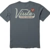 Cheap Vissla Emblem Short Sleeve Pocket Tee Graphite