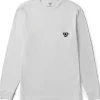 Clearance Vissla Established Premium Long Sleeve Pocket Tee White