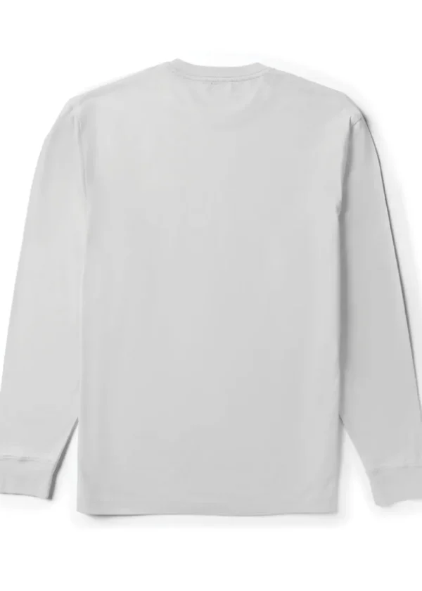 Clearance Vissla Established Premium Long Sleeve Pocket Tee White