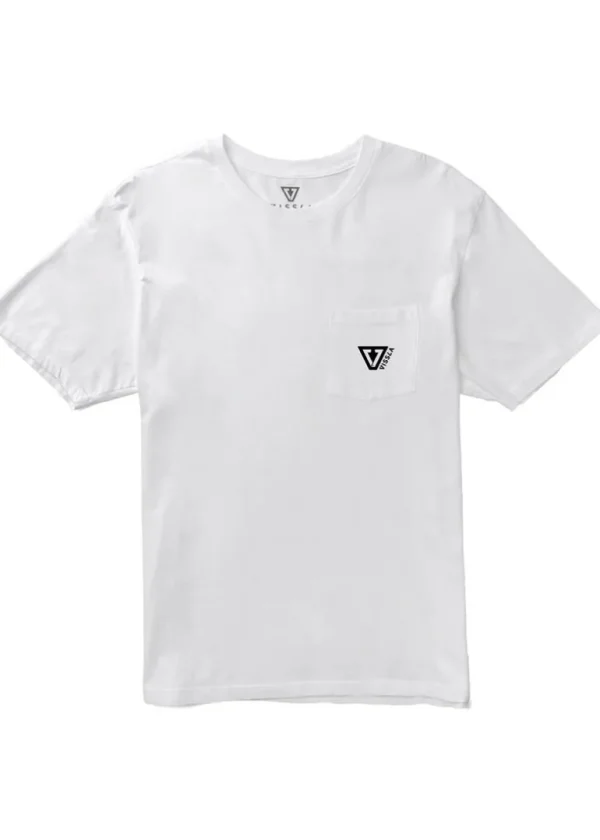 Discount Vissla Established Premium Organic Pocket Tee White