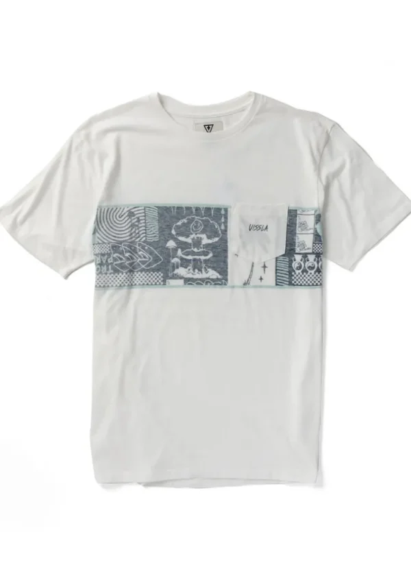 Clearance Vissla Fallout Boys Short Sleeve Tee Vintage White