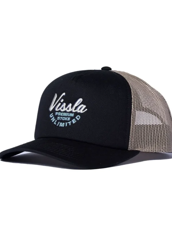 Flash Sale Vissla Garage Foam Trucker Hat Black