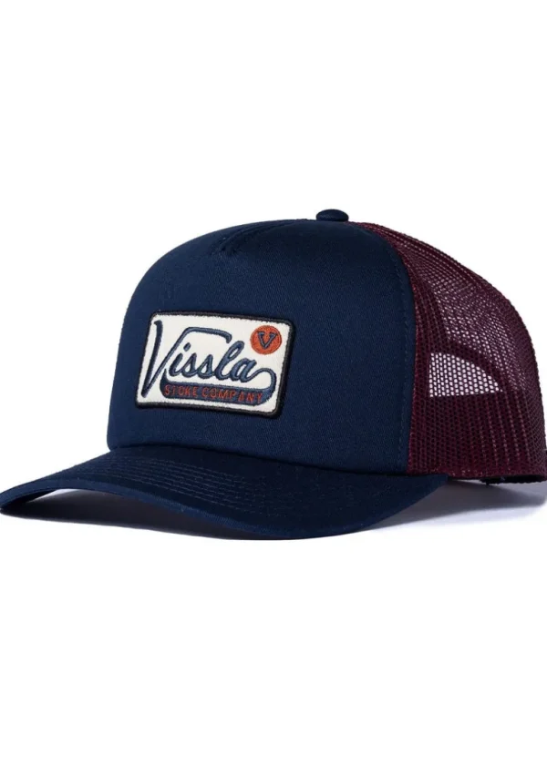 Fashion Vissla Garage Foam Trucker Hat Navy