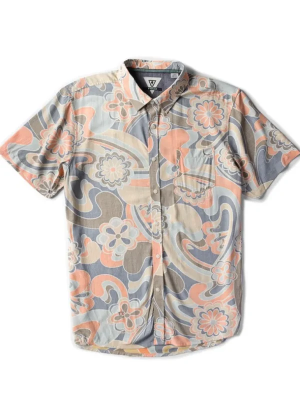 Flash Sale Vissla Groove Move Short Sleeve Shirt Coral Fade