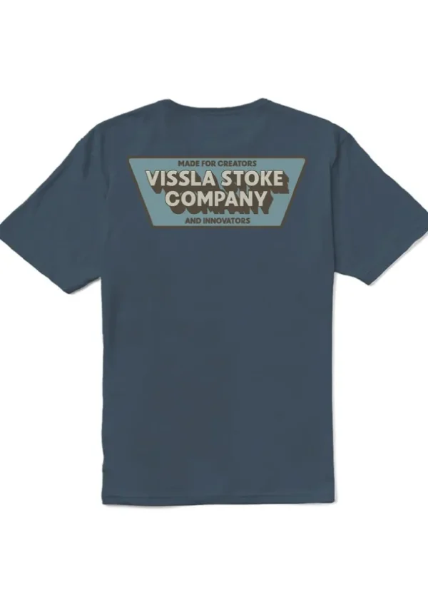 Best Sale Vissla Hardware Organic Tee Dark Denim