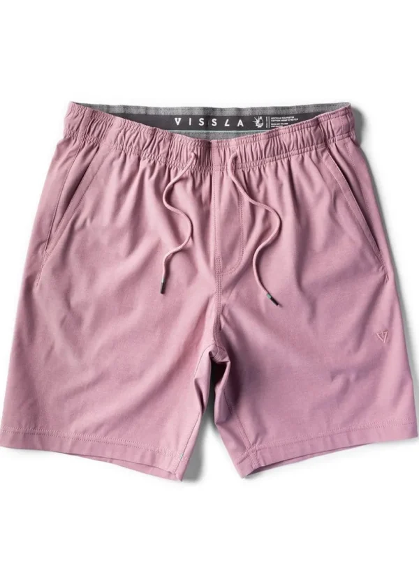 Shop Vissla Hemp No See Ums Eco 18" Elastic Walkshort PLUM