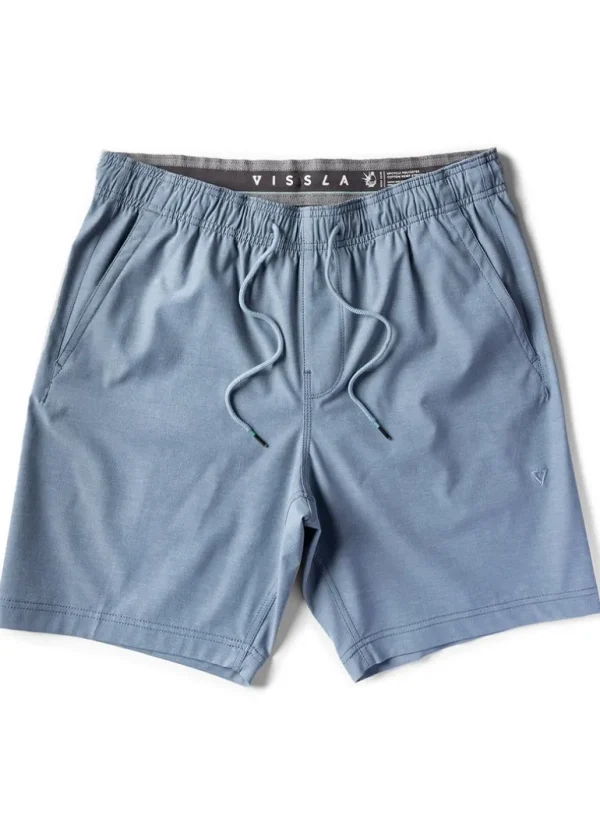 Cheap Vissla Hemp No See Ums Eco 18" Elastic Walkshort Slate