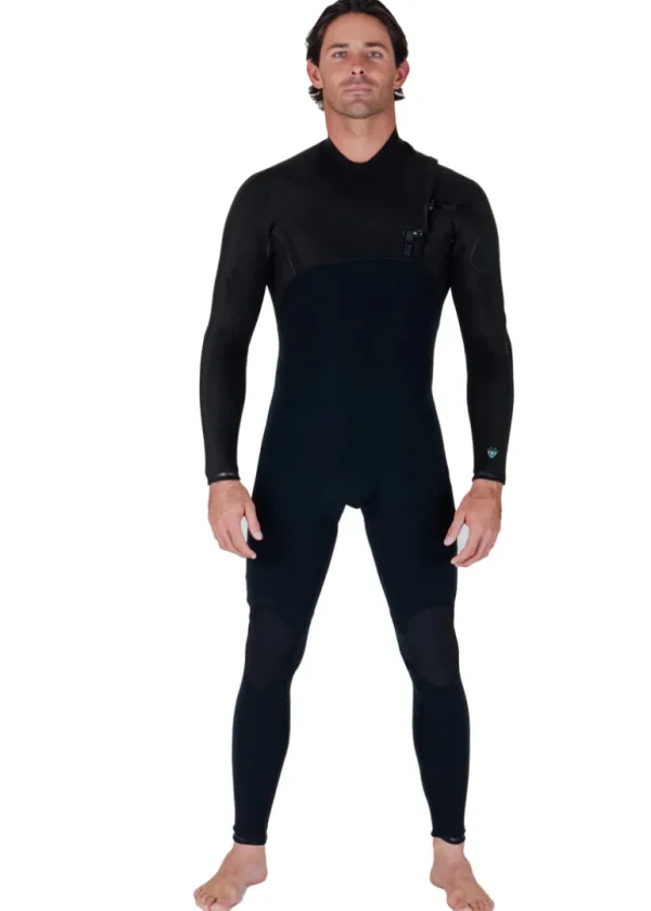 Hot Vissla High Seas II 4-3 Full Chest Zip Wetsuit Stealth