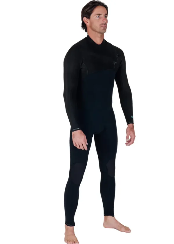 Hot Vissla High Seas II 4-3 Full Chest Zip Wetsuit Stealth