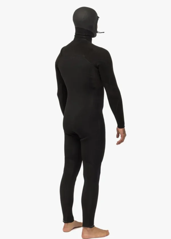 Clearance Vissla High Seas II 4-3 Full Hooded Chest Zip Wetsuit Stealth