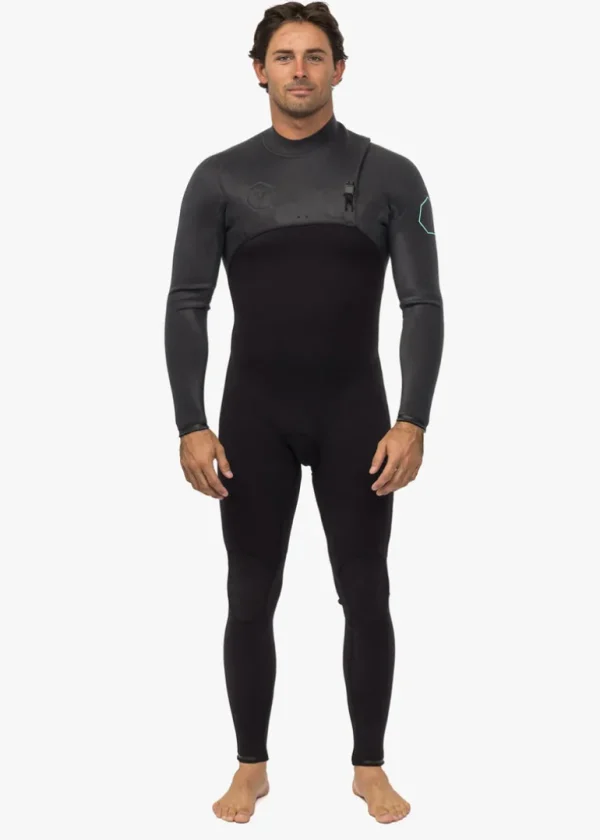 Hot Vissla High Seas II 3-2 Full No Zip Wetsuit Charcoal