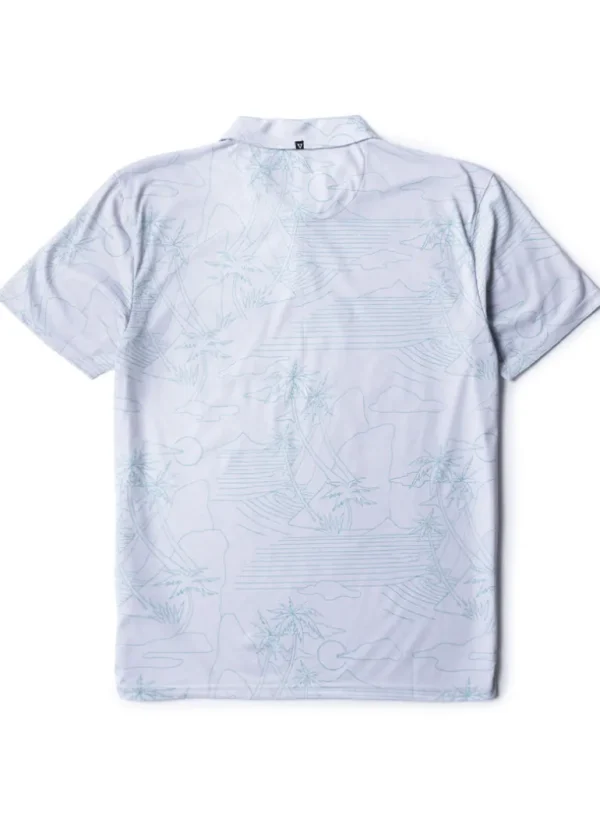 Clearance Vissla Hy-Lite Eco Short Sleeve Polo Grey Dawn