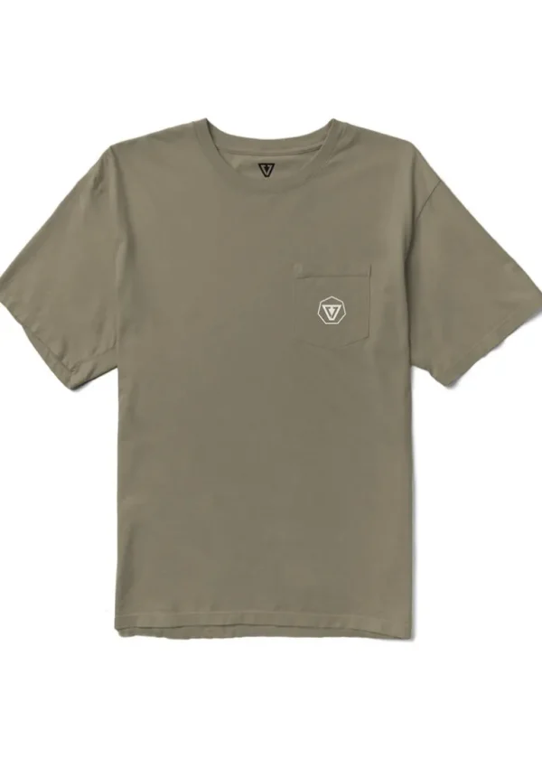 Discount Vissla I'Iwi Premium Organic Pkt Tee Dark Khaki