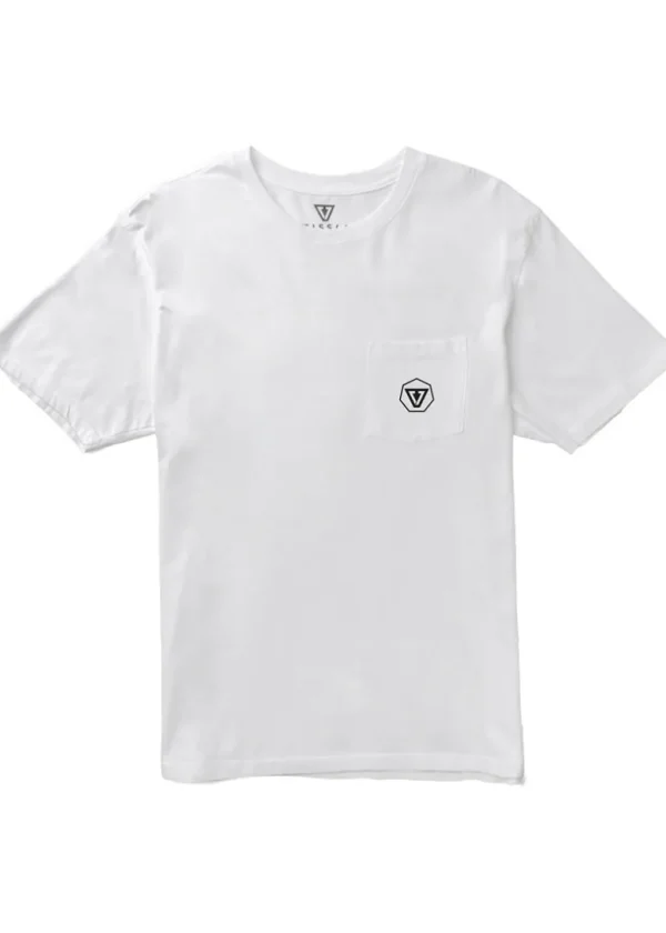 Clearance Vissla I'Iwi Premium Organic Pocket Tee White