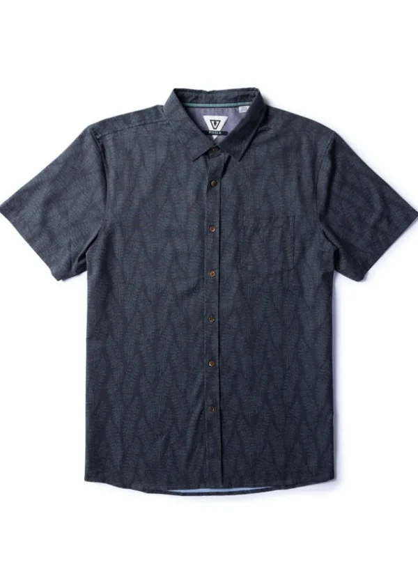 Hot Vissla Kelp Crawl Hybrid Eco Short Sleeve Shirt Black