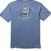 Cheap Vissla Lofi Mega Lab Comp Lite Eco Performance Tee Harbor Blue Heather