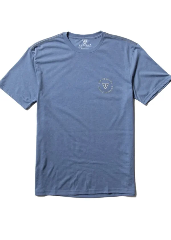 Cheap Vissla Lofi Mega Lab Comp Lite Eco Performance Tee Harbor Blue Heather