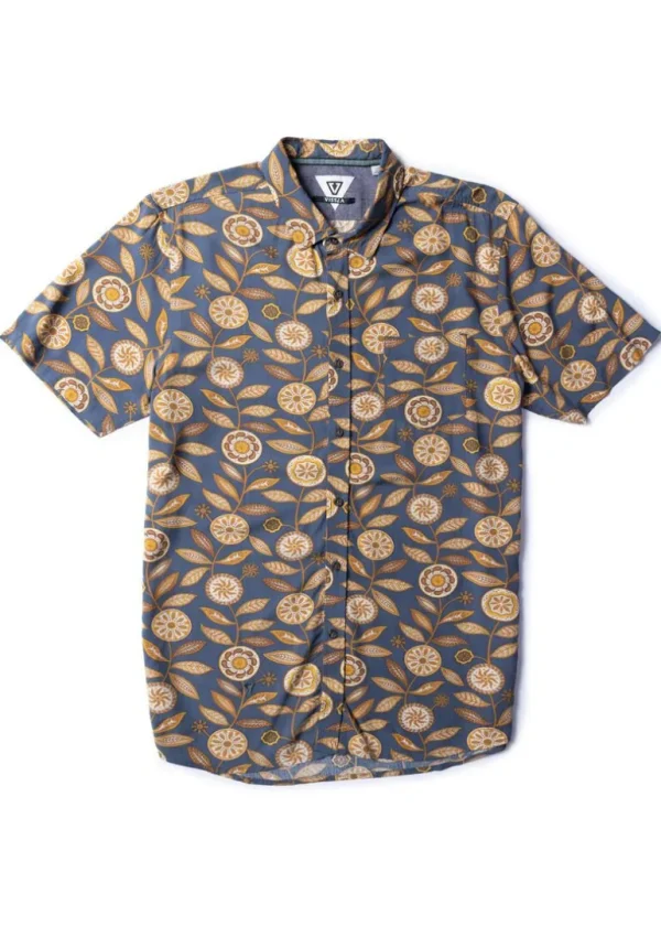 Discount Vissla Medallions Eco Short Sleeve Shirt Dark Denim