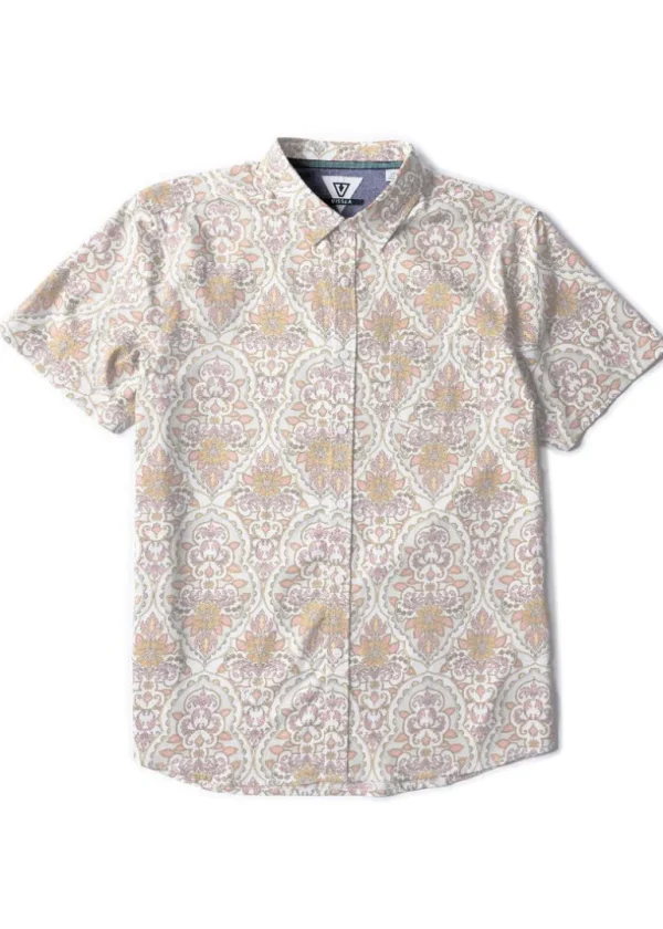 Clearance Vissla Mundaka Eco Short Sleeve Shirt Bone