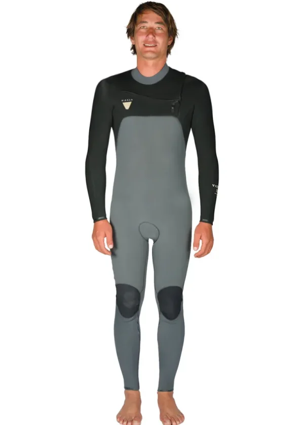 Outlet Vissla Natural Seas 3-2 Full Chest Zip Wetsuit Coal