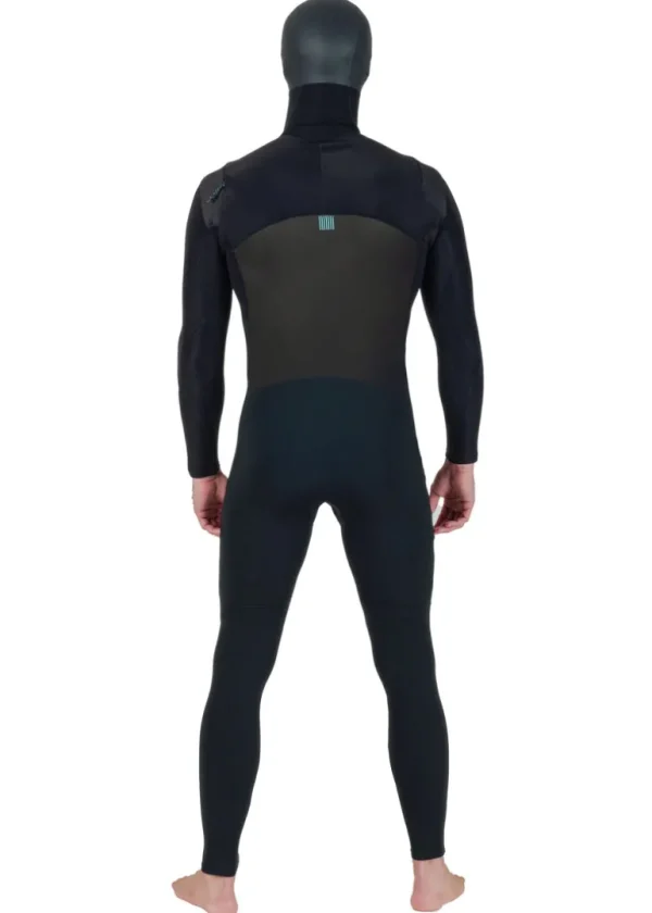 New Vissla New Seas 5-4 Hooded U-Zip Wetsuit Black