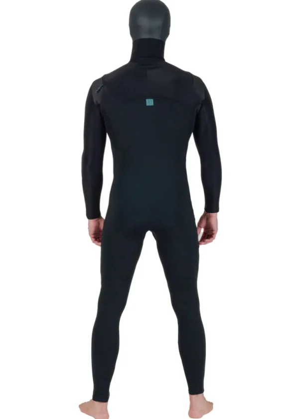 Store Vissla New Seas 4-3 Hooded U-Zip Wetsuit Black